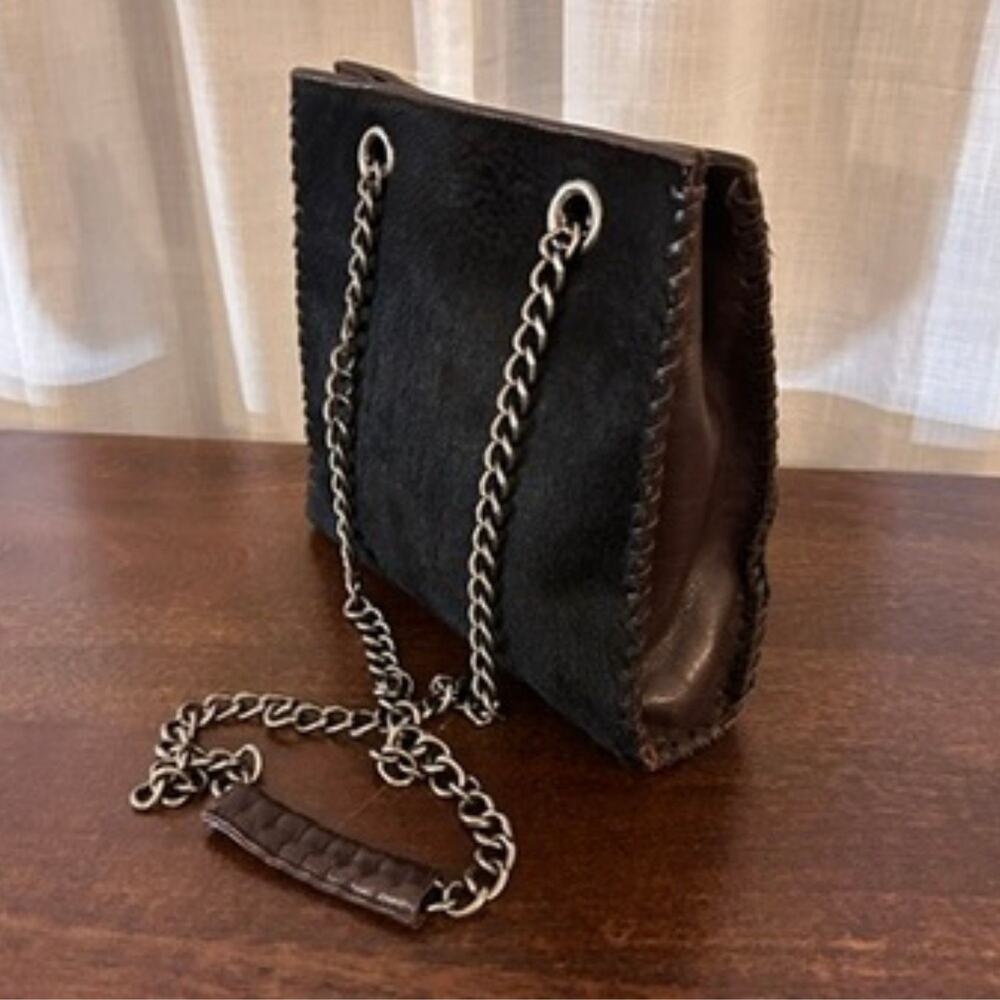 Brown Pony Hair, Chain Bag Designer Principessa, Adriana wore in Sopranos S5Ep12